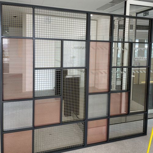 Maille métallique en laiton - ROUND - MC&I - en acier inoxydable / pour façade / pour mur