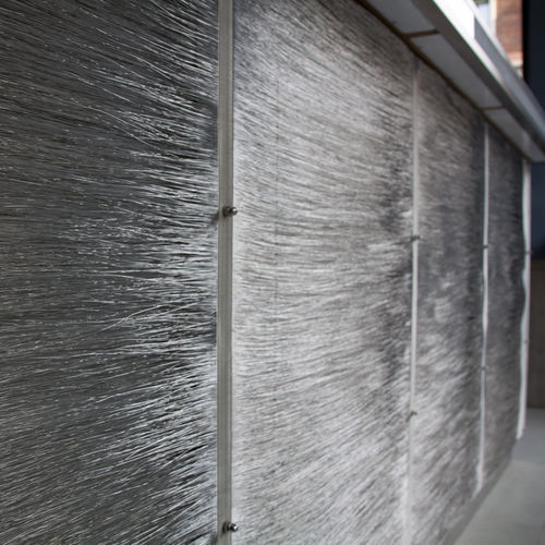 Toile métallique tissée en acier inoxydable - FREE WAVE - MC&I - en laiton / en cuivre / pour façade