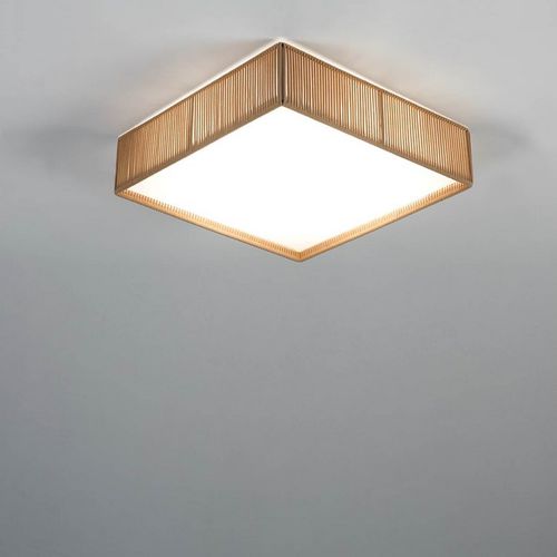 Plafonnier contemporain - BASS - Ole! Lighting - carré / en PMMA / en corde