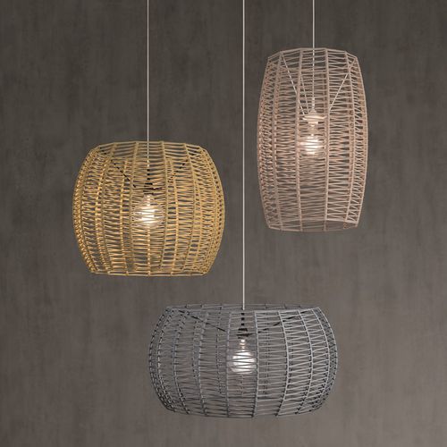 Suspension - POMA - Ole! Lighting - en métal / en corde / design original