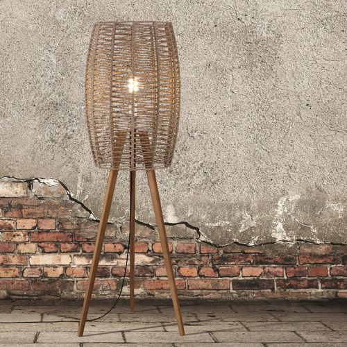 Lampe sur pied - POMA - Ole! Lighting - en métal / en corde / contemporaine