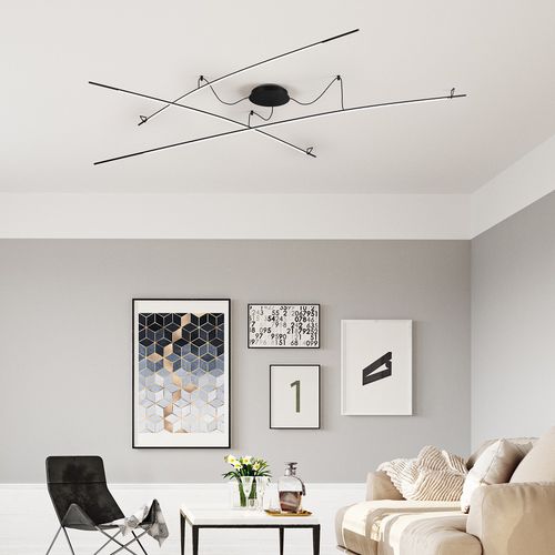 Plafonnier contemporain - RITA - Ole! Lighting - linéaire / en profilé aluminium / en polycarbonate