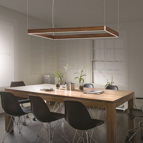 Suspension - MANOLO - Ole! Lighting - en aluminium / en bois / en acrylique