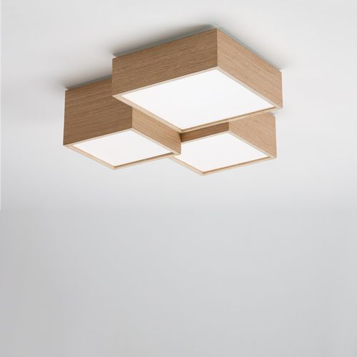 Plafonnier design original - KUBE  - Ole! Lighting - carré / en métal / en PMMA