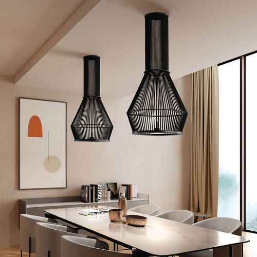Suspension - MORGANA - Ole! Lighting - en métal / en corde / design original