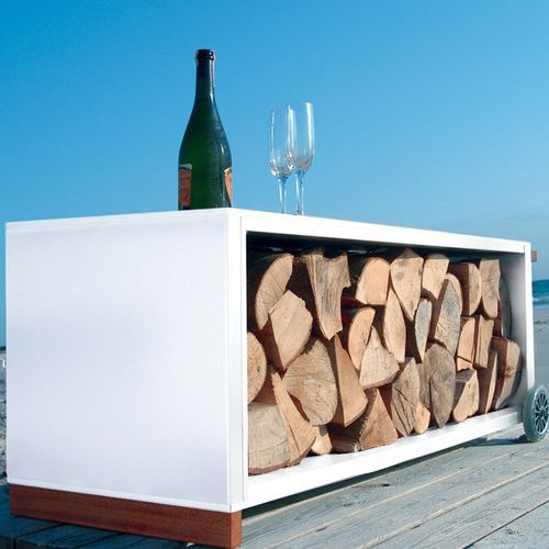 Chariot à bûches - FIREWOOD - RADIUS DESIGN - en acier