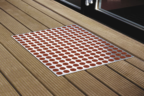 Tapis d'entrée résidentiel - FEET-BACK 3  - RADIUS DESIGN - en inox / en plastique / avec brosse