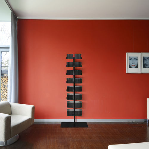 Étagère contemporaine - CD-BAUM 1 BIG - RADIUS DESIGN - en acier à revêtement par poudre / pour CD / pour DVD