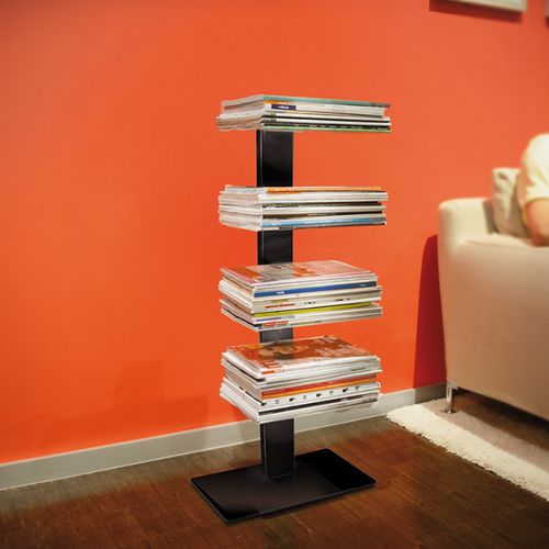 Présentoir pour magazines et journaux - BOOKSBAUM MAGAZINE - RADIUS DESIGN - en acier à revêtement par poudre