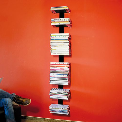 Présentoir pour magazines et journaux - BOOKSBAUM MAGAZINE BIG - RADIUS DESIGN - en acier à revêtement par poudre