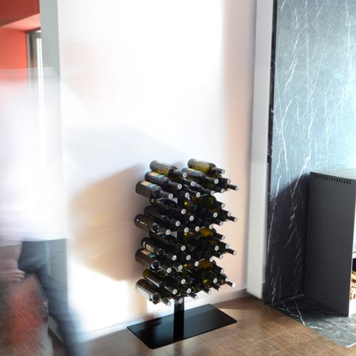 Étagère contemporaine - WINE TREE - RADIUS DESIGN - en acier à revêtement par poudre / à bouteilles de vin