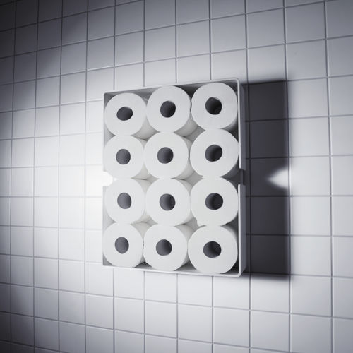 Étagère murale - PURO TOILET PAPER RESERVOIR - RADIUS DESIGN - contemporaine / en aluminium / de salle de bain