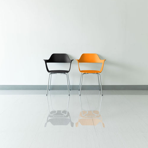 Chaise contemporaine - MU - RADIUS DESIGN - d'intérieur / en polypropylène / en fibre de verre