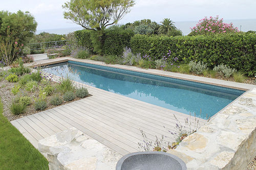 Piscine d'extérieur - BIARRITZ 64 - PISCINES CARRE BLEU - enterrée / en céramique / en mosaïque