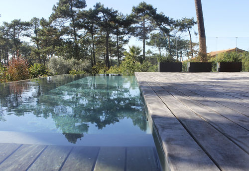 Piscine à débordement - AGRETEC BORDEAUX - PISCINES CARRE BLEU - d'extérieur / enterrée / en béton