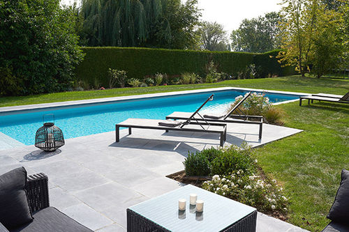 Piscine couloir de nage - COULOIR DE NAGE FAMILIAL LM PISCINES 59 - PISCINES CARRE BLEU - sur mesure / d'extérieur / enterrée