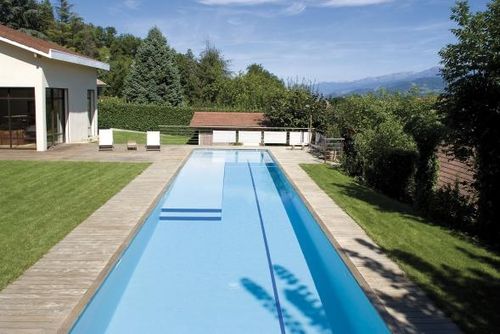 Piscine d'extérieur - GRENOBLE 38 - PISCINES CARRE BLEU - enterrée / en béton