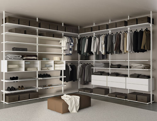Dressing d'angle - LOFT - Olivieri - contemporain / en bois / en aluminium anodisé