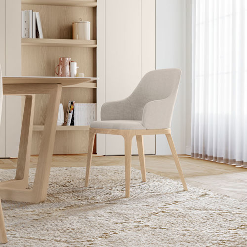 Chaise contemporaine - ADAM - Olivieri - d'intérieur / en tissu / en cuir