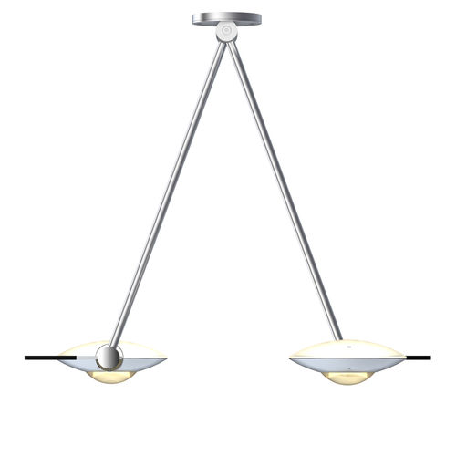 Plafonnier contemporain - PURO SOFFITTO DUE - Occhio - rond / en verre / en aluminium