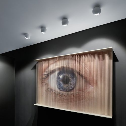 Spot de plafond - IO GIRO , IO GIRO DOPPIO - Occhio - à LED / rond / professionnel