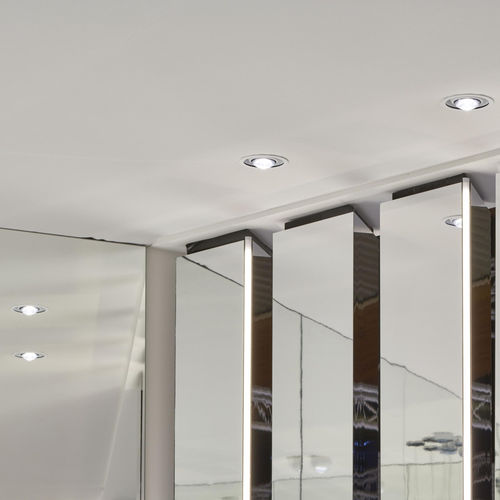 Spot encastrable au plafond - IO PIANO V , IO PIANO V SEAMLESS - Occhio - à LED / rond / professionnel