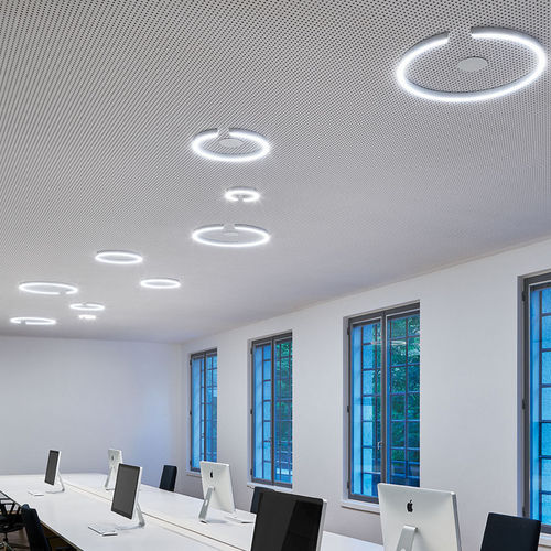 Plafonnier contemporain - MITO SOFFITTO  - Occhio - rond / en verre / en aluminium