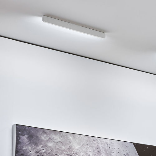 Plafonnier contemporain - MITO ALTO SIDE , MITO ALTO - Occhio - linéaire / en verre / en aluminium