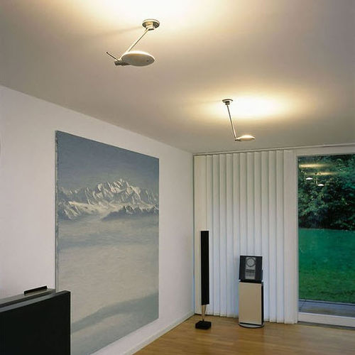 Plafonnier contemporain - PURO SOFFITTO SINGOLO - Occhio - rond / en verre / en aluminium