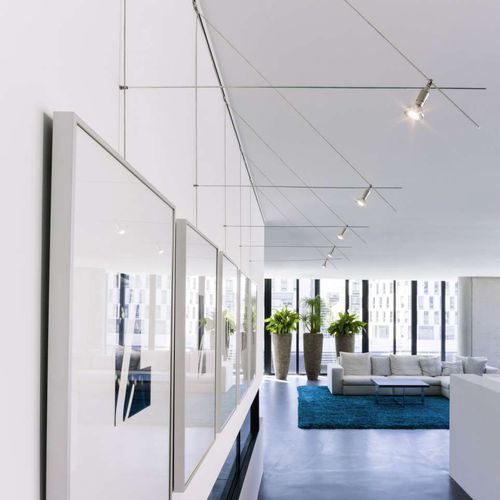 Éclairage de tableau contemporain - ANGLE - Buschfeld Design - en aluminium / à LED / halogène