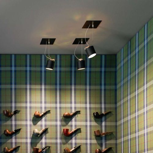 Spot suspension - FLEX MONO - Buschfeld Design - à LED / halogène / rond
