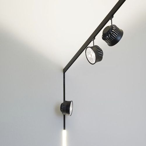 Éclairage sur rail à LED - NINETY-FIVE S - Buschfeld Design - rond / en métal / professionnel