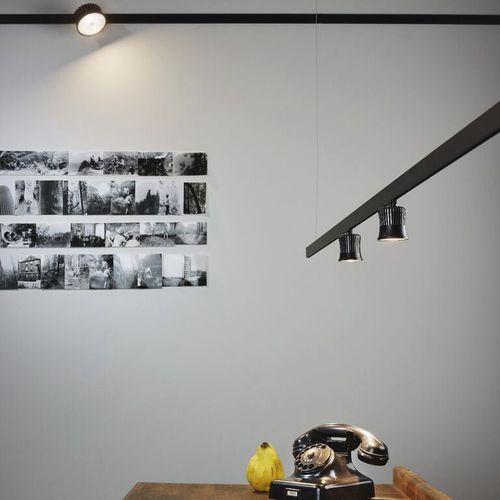 Éclairage sur rail à LED - FIFTY FIX - Buschfeld Design - rond / en métal / professionnel