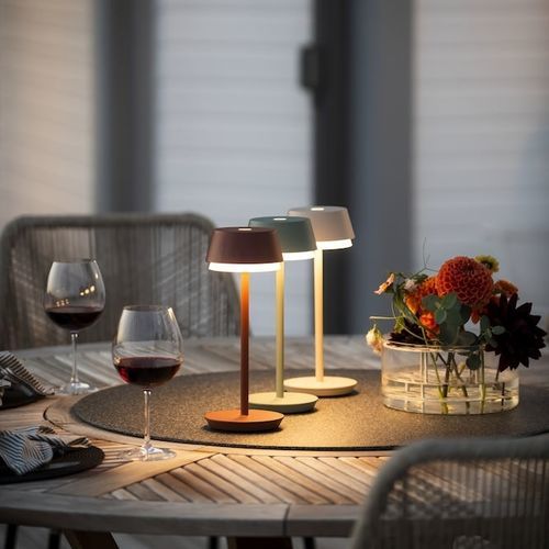 Lampe de table - LYON  - Gnosjö Konstsmide - en aluminium / contemporaine / sans fil