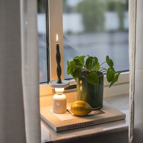 Lampe de table - NANTES  - Gnosjö Konstsmide - en aluminium / contemporaine / à batterie rechargeable