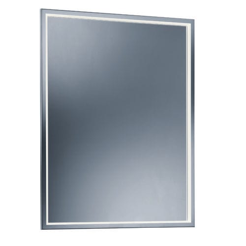 Miroir mural - 65.702.81 - Baulmann Leuchten - contemporain / rectangulaire / en acier inoxydable