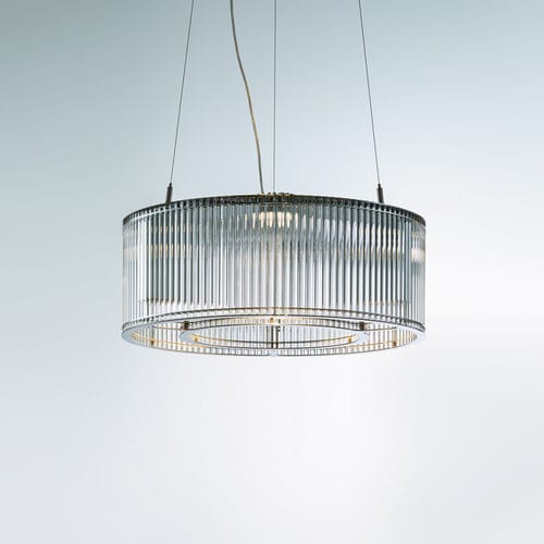 Lustre contemporain - STILIO UNO 550 - Licht im Raum Dinnebier - en verre / en acier inoxydable / professionnel