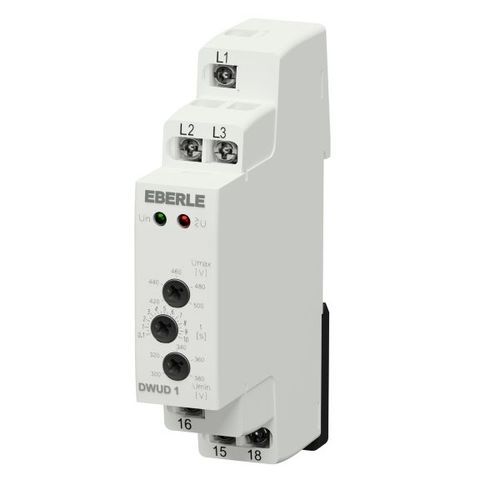 Relais électromécanique 400 Vca - DWUD 1 - Eberle Controls - NO/NF / triphasé / sur rail DIN