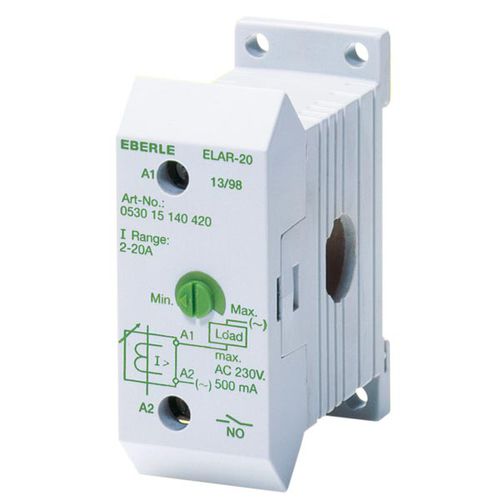 Relais statique AC - ELAR 20 - Eberle Controls - 1NO / monophasé / sur rail DIN