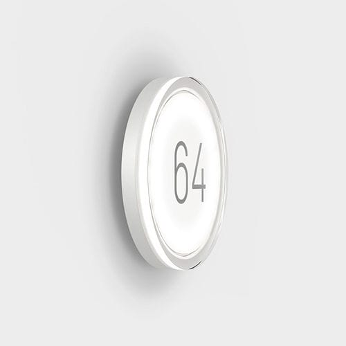Applique murale contemporaine - LISC NUMBER - IP44 Schmalhorst - d'extérieur / en fonte d'aluminium / en verre opalescent