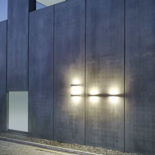 Applique murale contemporaine - LUMEN - IP44 Schmalhorst - d'intérieur / en acier inoxydable brossé / en verre opalescent