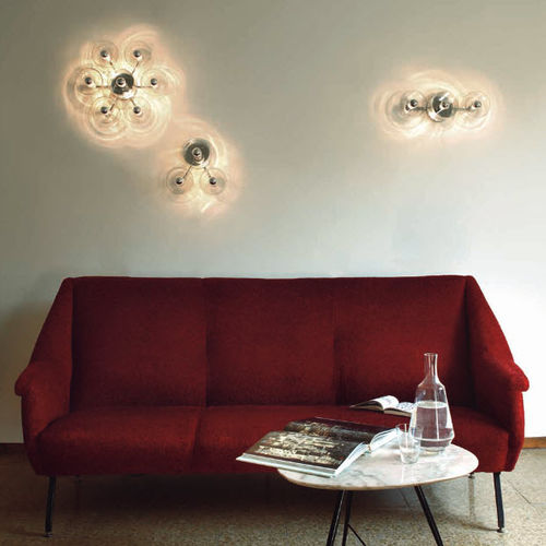 Applique murale contemporaine - FIORE - Oluce - d'intérieur / en métal / en verre soufflé