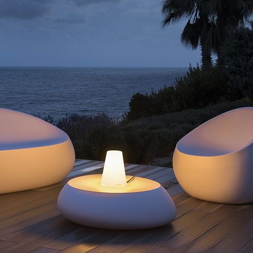 Lampe de table - KIROCONE TL - SLV ELEKTRONIK - en acier / en plastique / contemporaine