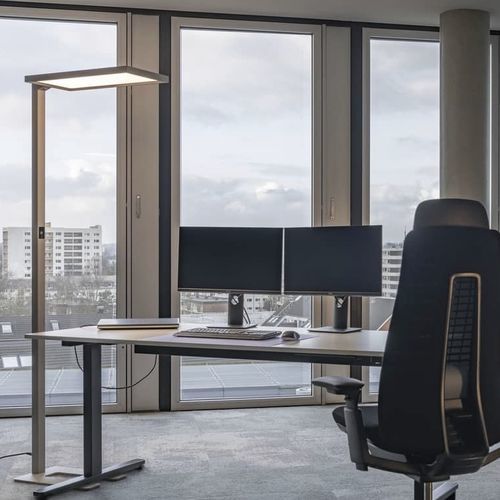 Lampe sur pied - WORKLIGHT FL  - SLV ELEKTRONIK - en aluminium / contemporaine / résidentielle