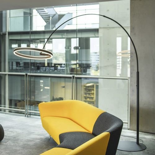 Lampe sur pied - ONE BOW FL - SLV ELEKTRONIK - en aluminium / contemporaine / d'intérieur