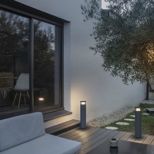 Borne d'éclairage de jardin - M-POL M POLEHEAD - SLV ELEKTRONIK - contemporaine / en aluminium / à LED