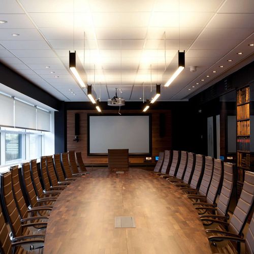 Luminaire suspendu - CAMAY S - Intra Lighting d.o.o. - fluorescent / linéaire / en aluminium extrudé