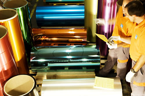 Stratifié décoratif aspect aluminium - BANDOXALDECOR - COLOURED PREANODIZED ALUMINIUM - Almeco Group - poli
