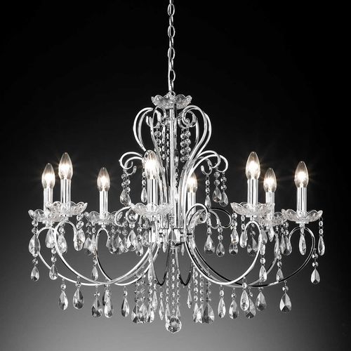 Lustre contemporain - ARIZONA 8LMP - WOFI Leuchten Wortmann & Filz - en cristal / à LED