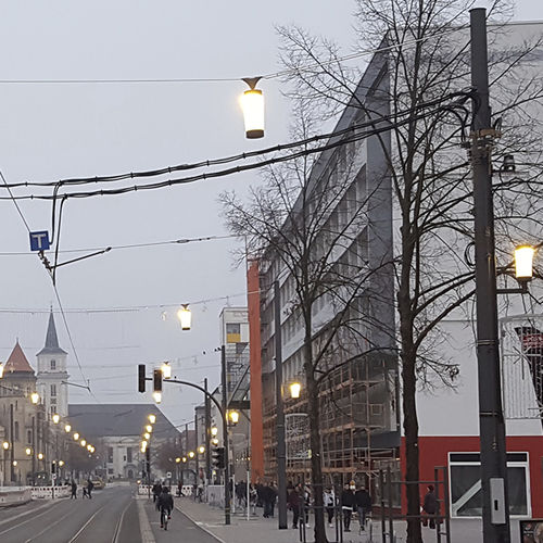 Éclairage sur câble à LED - HL FRANZ V DA - LEIPZIGER LEUCHTEN - rond / en métal / d'extérieur